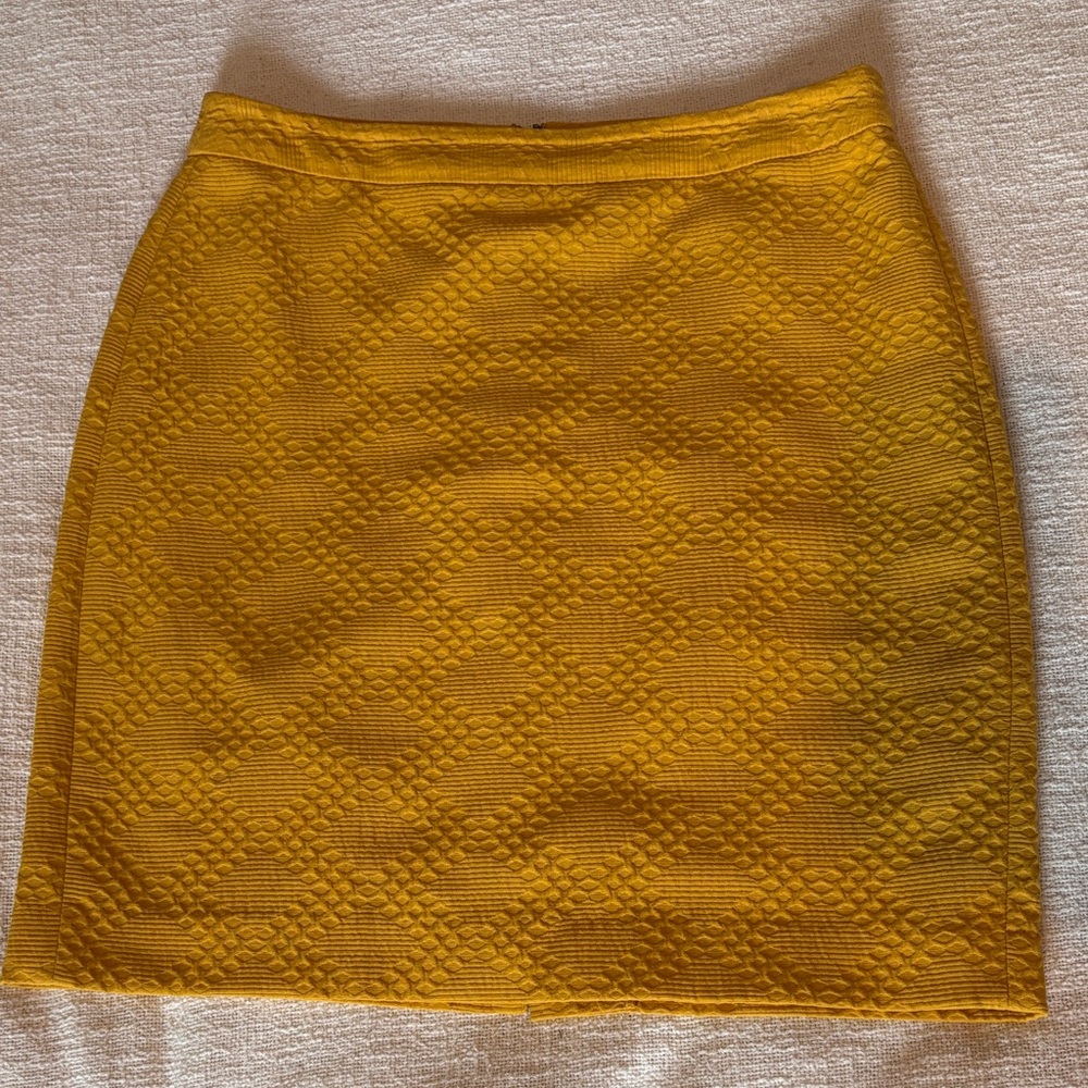 Banana Republic Mustard Pencil Skirt
